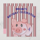 子供の誕生日の招待状 招待状 (正面/裏面)