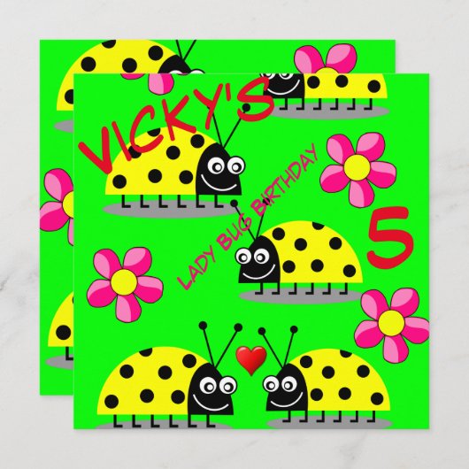 子供の誕生日の招待状 招待状 (正面/裏面)