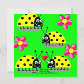 子供の誕生日の招待状 招待状 (裏面)