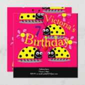 子供の誕生日の招待状 招待状 (正面/裏面)