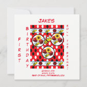 子供の誕生日の招待状 招待状 (正面)