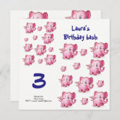 子供の誕生日の招待状 招待状 (正面/裏面)