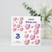 子供の誕生日の招待状 招待状 (スタンド正面)