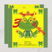 子供の誕生日の招待状 招待状 (正面/裏面)