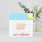 子供の誕生日の招待 招待状 (スタンド正面)