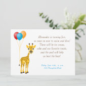 子供の誕生日の招待 招待状 (スタンド正面)