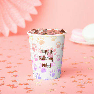 子供の誕生日の装飾 紙コップ