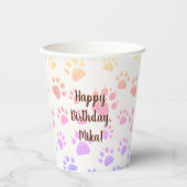 子供の誕生日の装飾 紙コップ (正面)