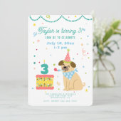 子供の誕生日をお祝い 招待状 (スタンド正面)