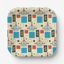 子供の誕生日アンティークロボットパターン