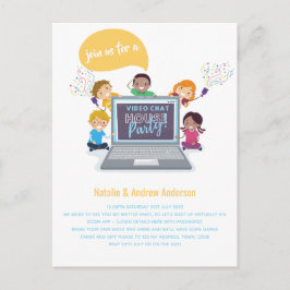 子供の誕生日オンライン ビデオチャット 仮想ライブストリーム ポストカード