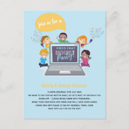 子供の誕生日オンライン ビデオチャット 仮想ライブストリーム ポストカード