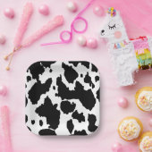 子供の誕生日カウハイドプリント ペーパープレート (パーティー)