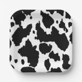 子供の誕生日カウハイドプリント ペーパープレート (正面)