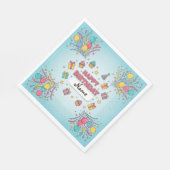 子供の誕生日カスタムランチョンナプキンズ | パーティー時間 スタンダードランチョンナプキン (角)