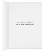 子供の誕生日カードとダークスキンプリンセス (内側 (右))