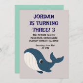 子供の誕生日カード招待状 招待状 (正面/裏面)