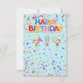 子供の誕生日カード (正面)