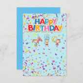 子供の誕生日カード (正面/裏面)