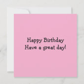 子供の誕生日カード カード (裏面)