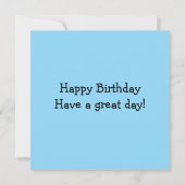 子供の誕生日カード カード (裏面)