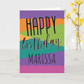 子供の誕生日カード(名前付き) カード (黄色い花)