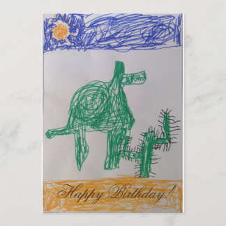 子供の誕生日カード 招待状