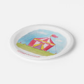 子供の誕生日カーニバル水カラーパーティープレート ペーパープレート (アングル)