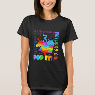 子供の誕生日ガールポップ・アートのイイユニコーンアイスクリームカップIt Tシャツ