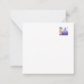 子供の誕生日グリーティングカード ノートカード (裏面)