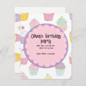 子供の誕生日ケーキのオーダーメイドデザイン (正面/裏面)