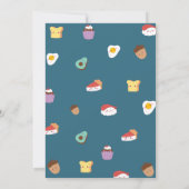 子供の誕生日ケーキ作り 招待状 (裏面)