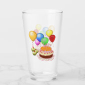 子供の誕生日ケーキ&バルーン タンブラーグラス (裏面)