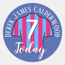 子供の誕生日サッカーユニフォームのデザインをカスタマイズ