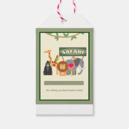 子供の誕生日サファリギフトラベル ギフトタグ