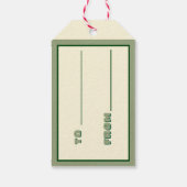 子供の誕生日サファリギフトラベル ギフトタグ (裏面)