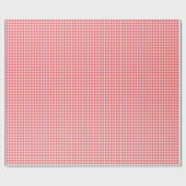 子供の誕生日ジンガムファームレッド ラッピングペーパー (フラット)