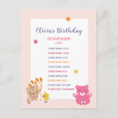 子供の誕生日スカベンジャー狩りゲーム ポストカード (正面)