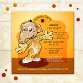 子供の誕生日スランバー又はパジャマパーティの招待状 招待状