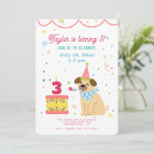 子供の誕生日チェリー 招待状 (スタンド正面)