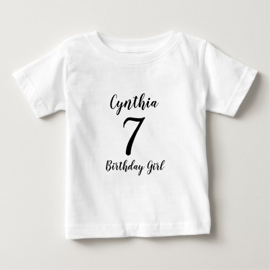 子供の誕生日ティー ベビーTシャツ (正面)