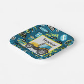 子供の誕生日トラクター ペーパープレート (傾斜あり)