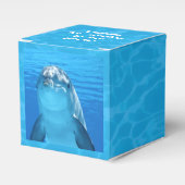 子供の誕生日ドルフィンパーティーフェイスボックス付文字 フェイバーボックス (正面サイド)