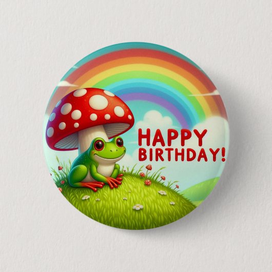 子供の誕生日バッジ 缶バッジ (正面)