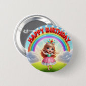 子供の誕生日バッジ 缶バッジ (正面&裏面)