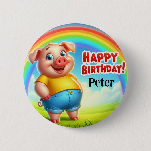 子供の誕生日バッジ 缶バッジ (正面)