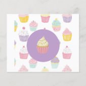 子供の誕生日パーソナライズされたカップケーキデザイン チラシ (裏面)