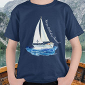 子供の誕生日パーソナライズされた海 Tシャツ