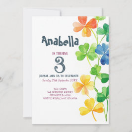 子供の誕生日パーティの招待状サンパトリックの日 招待状