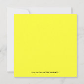 子供の誕生日パーティの招待状050:おもしろい列車 招待状 (裏面)